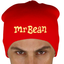 Mr Bean Logo Knit Beanie Embroidered Hatsline Com